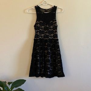 Black lace dress